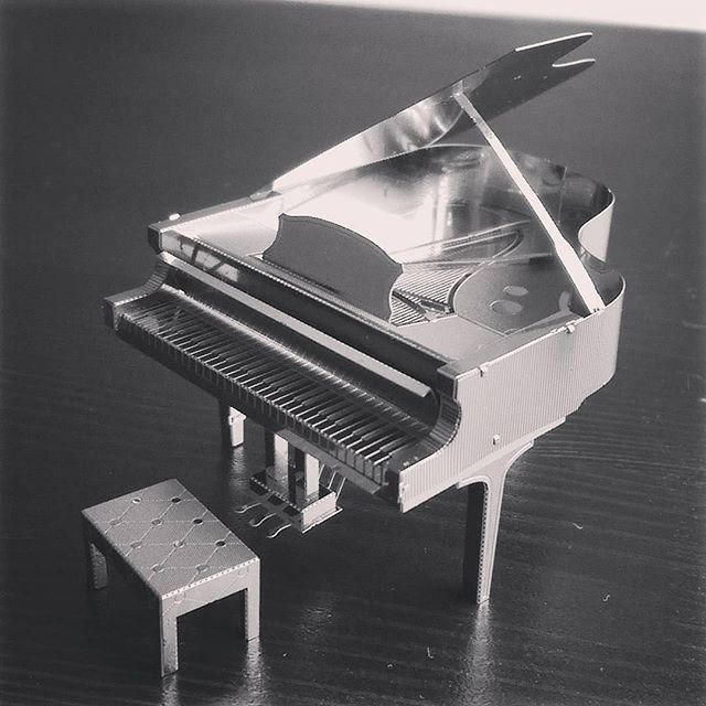 狂模批发乐器全金属不锈钢DIY免3D立体模型拼装拼图玩具胶