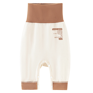 德绒宝宝保暖裤秋冬加绒加厚高腰护肚打底裤内穿婴儿裤子秋裤开扣