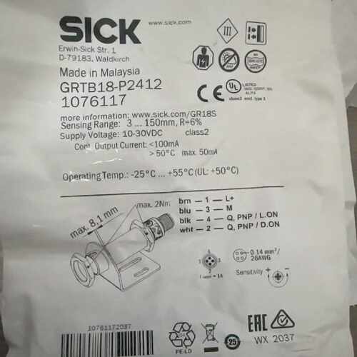 询价SICK西克光电传感器GRTB18-P2412马