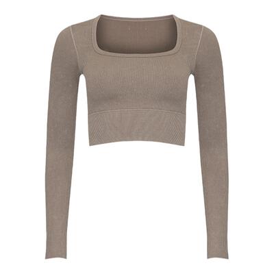 LORNAJANE短款方领运动长袖女