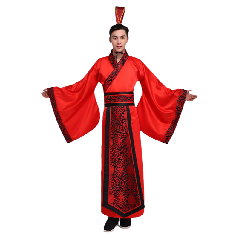 风格汇美古代唐装男士古装新郎礼服中式结婚礼服套装古代服装汉服