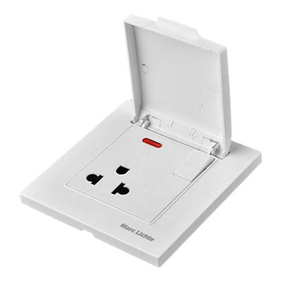 防溅86型泰式15A三孔插座面板