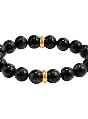 GRGR嘻哈复古黑石手串