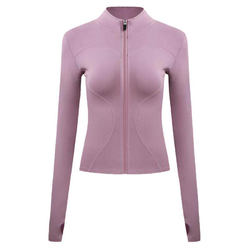 爆款防晒健身服立领休闲紧身显瘦上衣瑜伽服女长袖速干衣运动外套