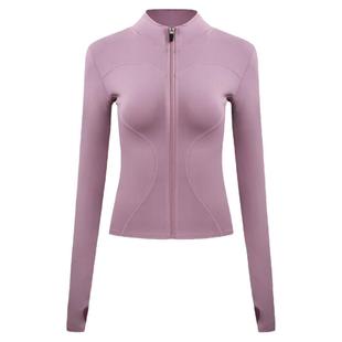 爆款防晒健身服立领休闲紧身显瘦上衣瑜伽服女长袖速干衣运动外套