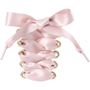 丝绸鞋带阿迪贝壳头三叶草小白板鞋德训鞋diy芭蕾风绸缎蕾丝灰白