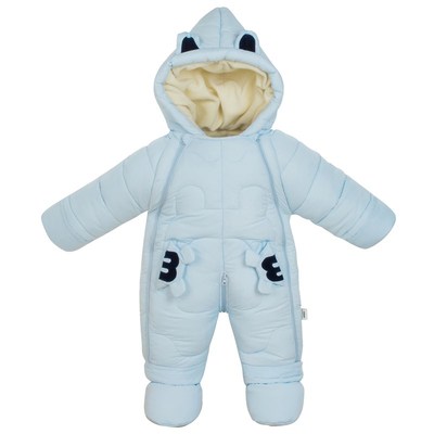 冬季婴儿羽绒棉加厚抱被防风哈衣