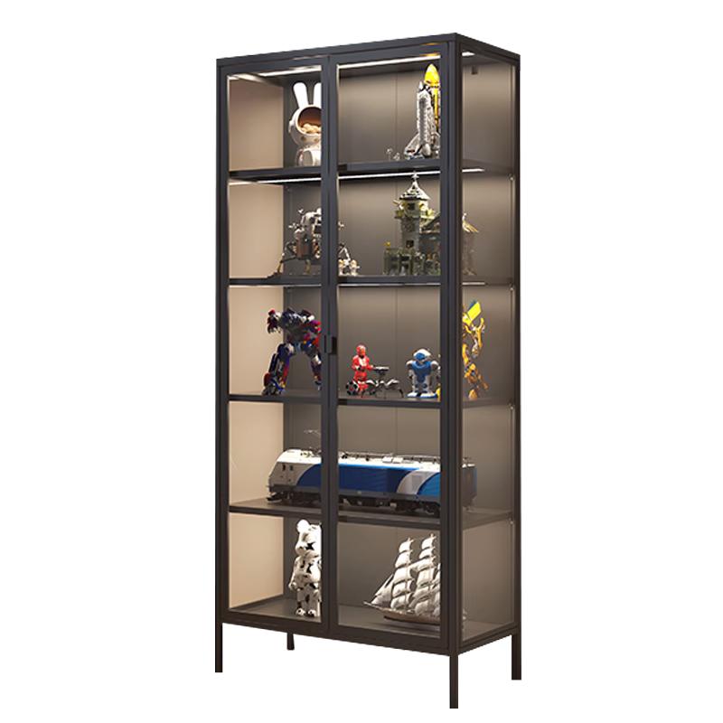 手辦展示柜玩具模型樂(lè)玻璃家用透明展示柜酒柜書(shū)柜珠寶柜高柜