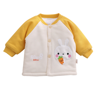 女宝外套冬装超厚棉服婴儿衣服幼儿冬天厚款纯棉保暖两岁宝宝棉衣