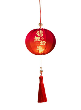 2026马年元宵节发光小红灯笼挂件