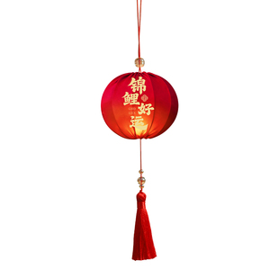 2026新年装饰发光小红灯笼挂饰户外绿植树上过年春节挂件氛围布置