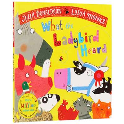 英文原版童书小瓢虫听见了什么