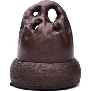 喜薰 怪石紫砂盘香炉熏香创意摆件沉香檀香炉家用香薰炉室内香道