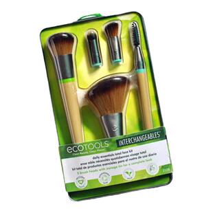 美国ecotools化妆刷双头眼影刷鼻影刷腮红刷包散粉刷初学者美妆刷