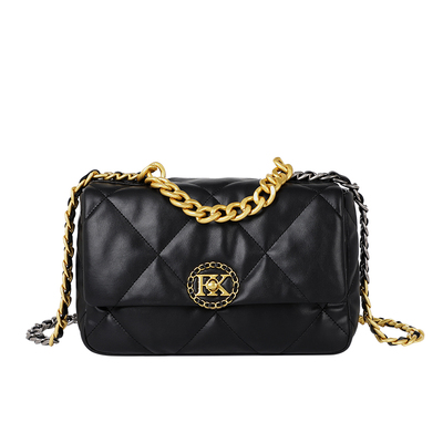 富蔻小方包菱格包中小香风