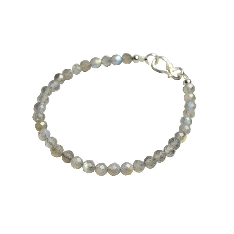 ciel原创手工天然灰色切面手链