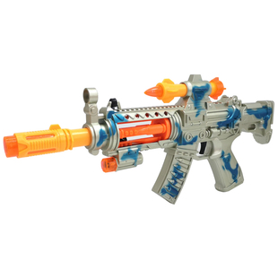 儿童电动玩具枪声光震动狙击枪男孩宝宝仿真冲锋枪婴幼儿发光手枪