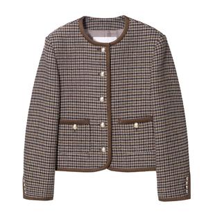 Dunst【允仔/肉团同款】2025秋冬经典粗花呢夹克外套女UDJA5C203