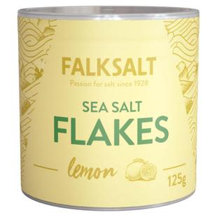 福克柠檬海盐调味料原味晶片125g黑色烘焙牛排西餐用塞浦路斯进口