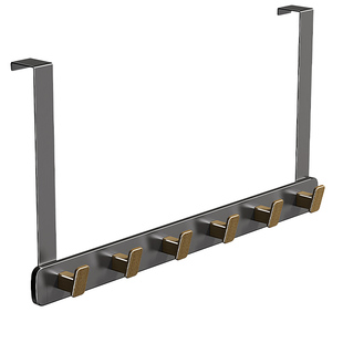 门后挂钩挂衣架免打孔入户门上门背式加长卧室收纳包包衣服置物架