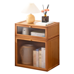 床头柜置物架小型柜子简约现代实木卧室出租房收纳柜家用儿童简易