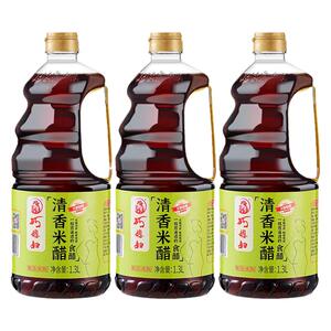 巧媳妇清香米醋酿造食醋凉拌米醋酸甜炒菜凉拌香醋1.3L*3