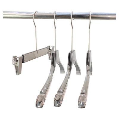 服装店烟灰色防滑亚克力水晶衣架