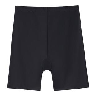 300斤特大码冰丝防走光无痕安全裤女200胖mm不卷边高腰五分打底裤