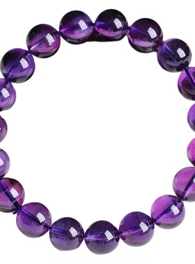 智慧石正品乌拉圭天然紫水晶手链