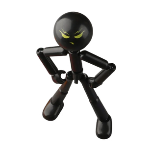 多关节可动人偶火柴人拼装玩具积木人手办模型摆件dummy13人偶