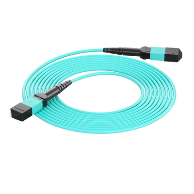 诺可信（Nokoxin）铠装MPO-MPO光纤跳线母头多模8芯12芯 OM3/OM4集束光模块跳线