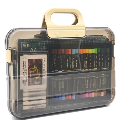 油画棒收纳盒油画棒书先生透明