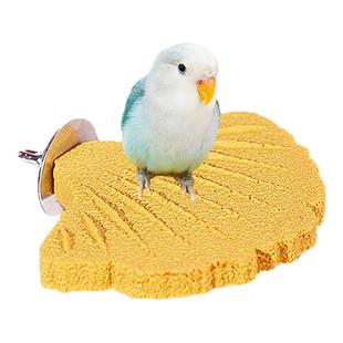 鹦鹉银杏磨爪站杆不掉砂玄凤虎皮磨爪棒磨砂磨嘴站棍站架鸟笼配件