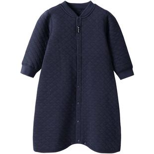 婴儿睡衣冬季宝宝睡袍秋冬加厚保暖防踢小童睡裙纯棉男女幼儿衣服