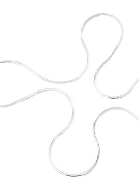 蛇骨链纯银999纯银毛衣链银素链