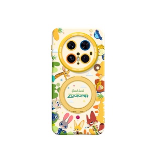 森林动物城适用华为Mate80Promax手机壳磁吸带支架Pura80pro新款mt60por+支点保护套p70液态硅胶Bo5高级mt70