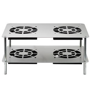 网件R7000散热器 R7800 AC88U 散热架 路由器散热风扇 双12cm风扇