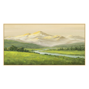 日照金山数字油画客厅大幅大尺寸大气寓意好手工diy填色手绘油画