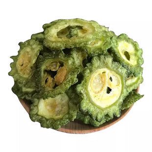 苦瓜脆片无糖食品专用冻干果蔬无添加零食糖尿病人官方旗舰店蔬菜