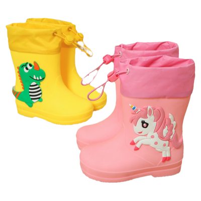 宝宝雨鞋女款儿童防滑雨靴雨衣套装男童可爱幼儿园女童小童防水鞋