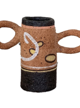 阁楼艺术家karman陶泥花瓶作品