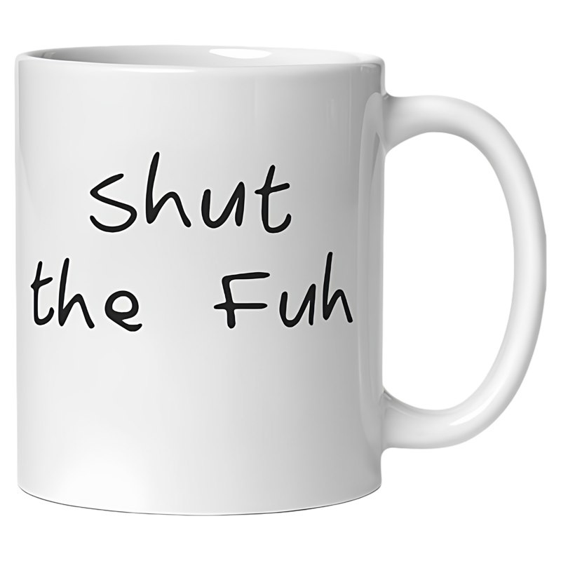 ShutTheFuh杯子抽象陶瓷马克杯