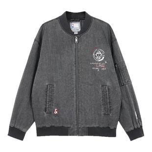 杰克琼斯夹克外套春季新款NBA联名快船队舒适棒球领棉服男款男装