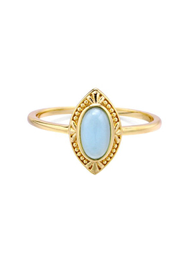 轻珠宝s925纯银镀14K金戒指女