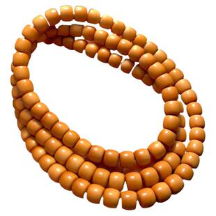 直切脖挂文玩长串男士橄榄核手串男款项链女款老型桶珠108颗珠子