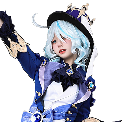 漫囧芙卡洛斯原神cos假发水母头