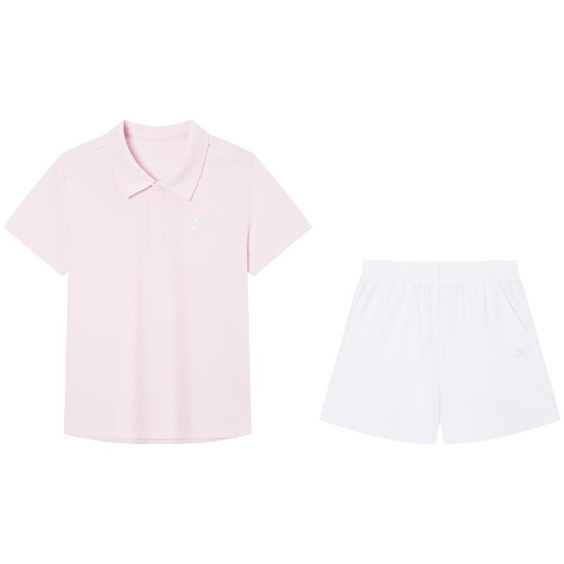 特步童装儿童运动套装女童夏季新款中大童学生速干休闲户外夏装衣