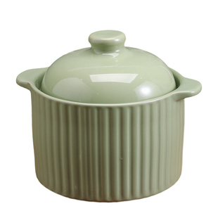 2026新款陶瓷瓦罐汤罐带盖双耳炖盅家用炖锅一人份小型煲汤锅商用