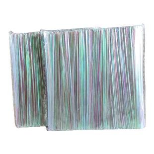 供应加粗铁丝彩虹半透明塑膜扎带 扎丝绑丝 袋子捆扎条量大优惠