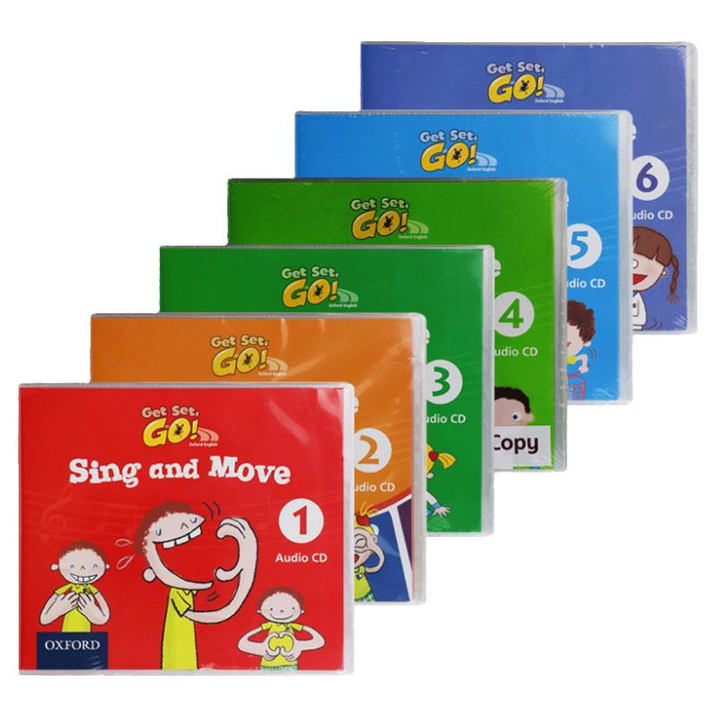 牛津幼儿英语歌曲音频CD 1-6册 Get Set Go Sing And Move Audio CD 1-6